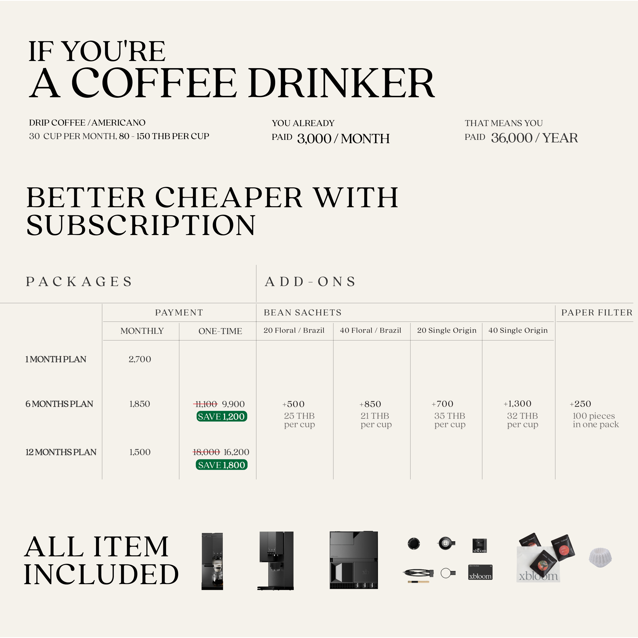 xBloom Studio Midnight Black - Subscription