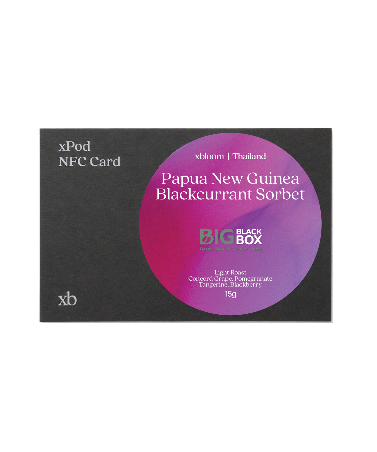 Big Black Box Papua New Guinea Blackcurrant Sorbet NFC